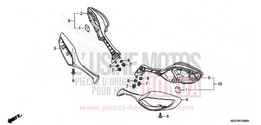BACK MIRROR CBR1000RRD de 2013